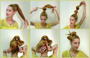 Как самим делать бантик из волос