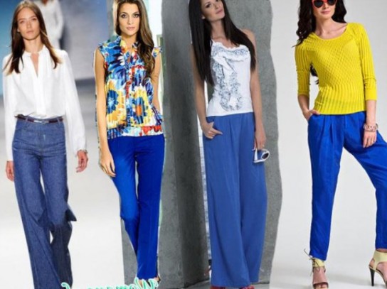 С чем носить темно-синие брюки женские: советы экспертов моды и красоты?