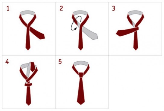 Универсальный способ завязывания женского галстука
