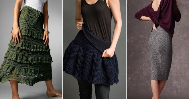 Вязаные юбки – самые модные модели и с чем их носить?
