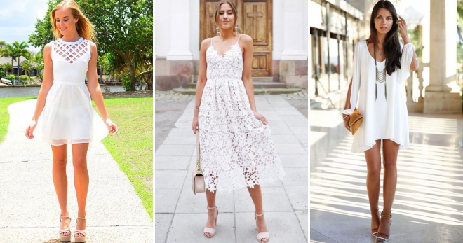 Белое летнее платье – 38 фото стильных и красивых моделей для любого случая