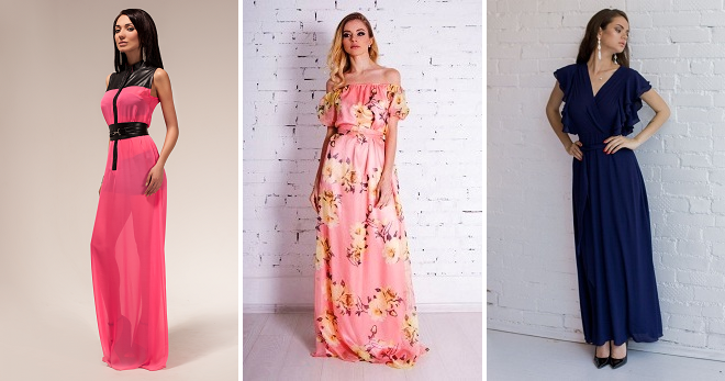 Шифоновое платье в пол – как создать самый роскошный образ?