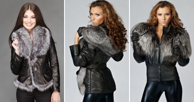 Зимние кожаные куртки – самые актуальные фасоны, цвета, сочетания