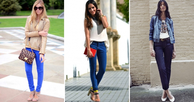 С чем носить синие джинсы – идеи для модных повседневных образов