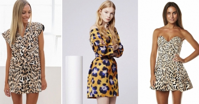 Леопардовое платье – 70 фото самых модных моделей этого сезона