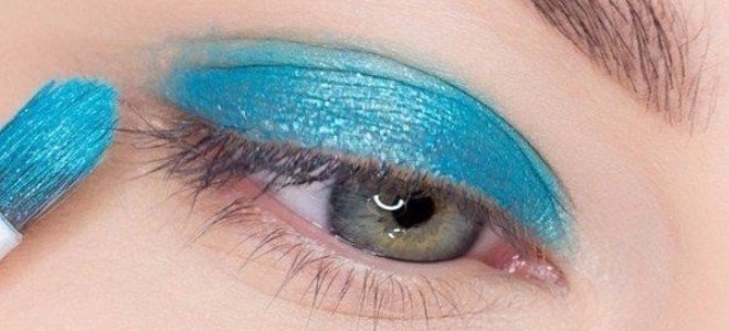 красивый макияж для голубых глаз 1