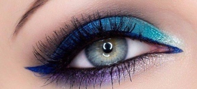 красивый макияж для голубых глаз 7