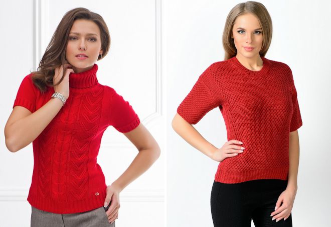 красный свитер 2018