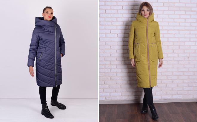 модные женские зимние длинные куртки