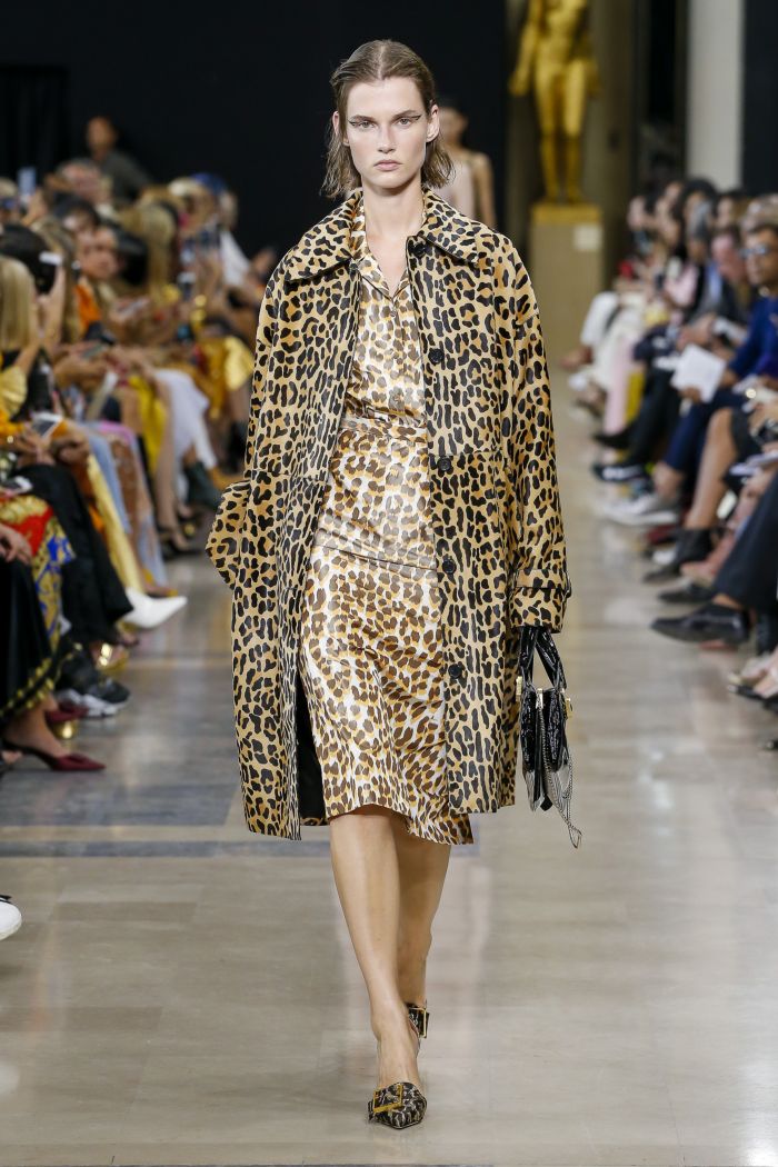 Леопардовое платье Rochas