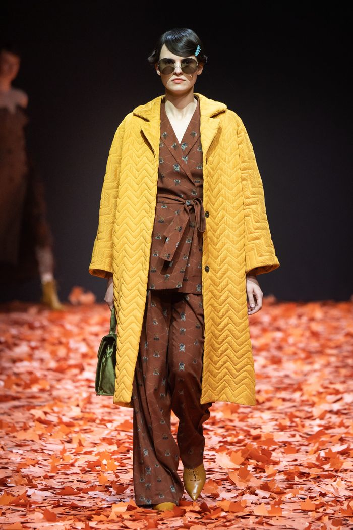 Модное стеганное пальто осень-зима 2019-2020 из коллекции Alena Akhmadullina