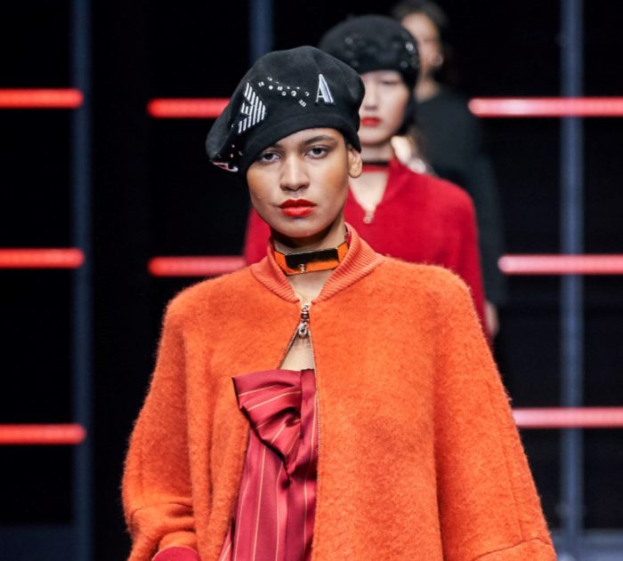 Модные головные уборы осень-зима 2019-2020 Emporio Armani