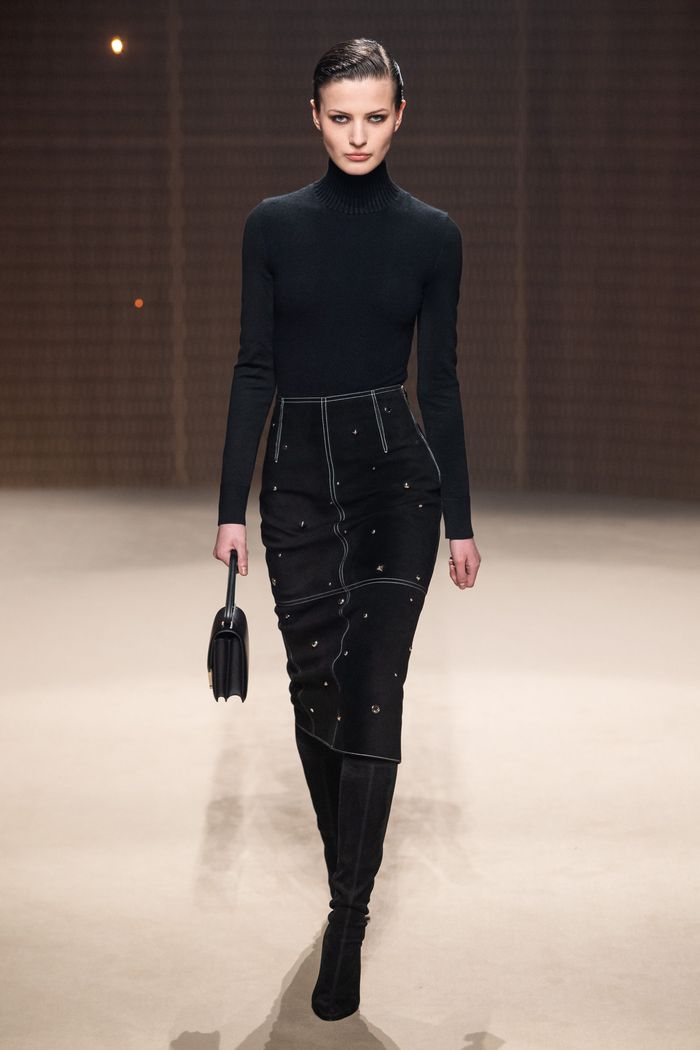 Модная юбка-карандаш осень-зима 2019-2020 Hermès