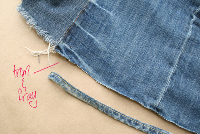 Как сделать бахрому на джинсах внизу в домашних условиях пошагово