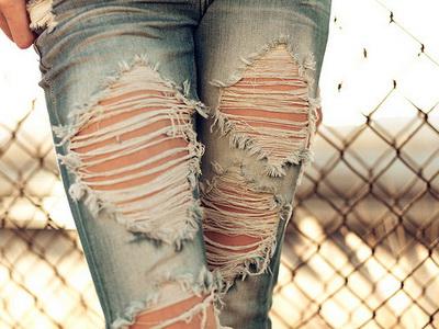 как порвать джинсы