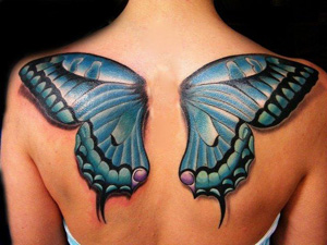 butterfly wings tattoo