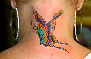 butterfly wings tattoo