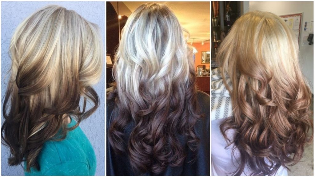 Покраска концов волос в другой цвет фото Окрашивание на